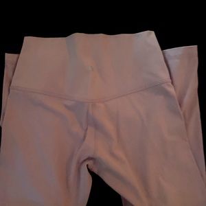 Lulu lemon. 3/4 inch pants. Worn only twice.  Light pink color.